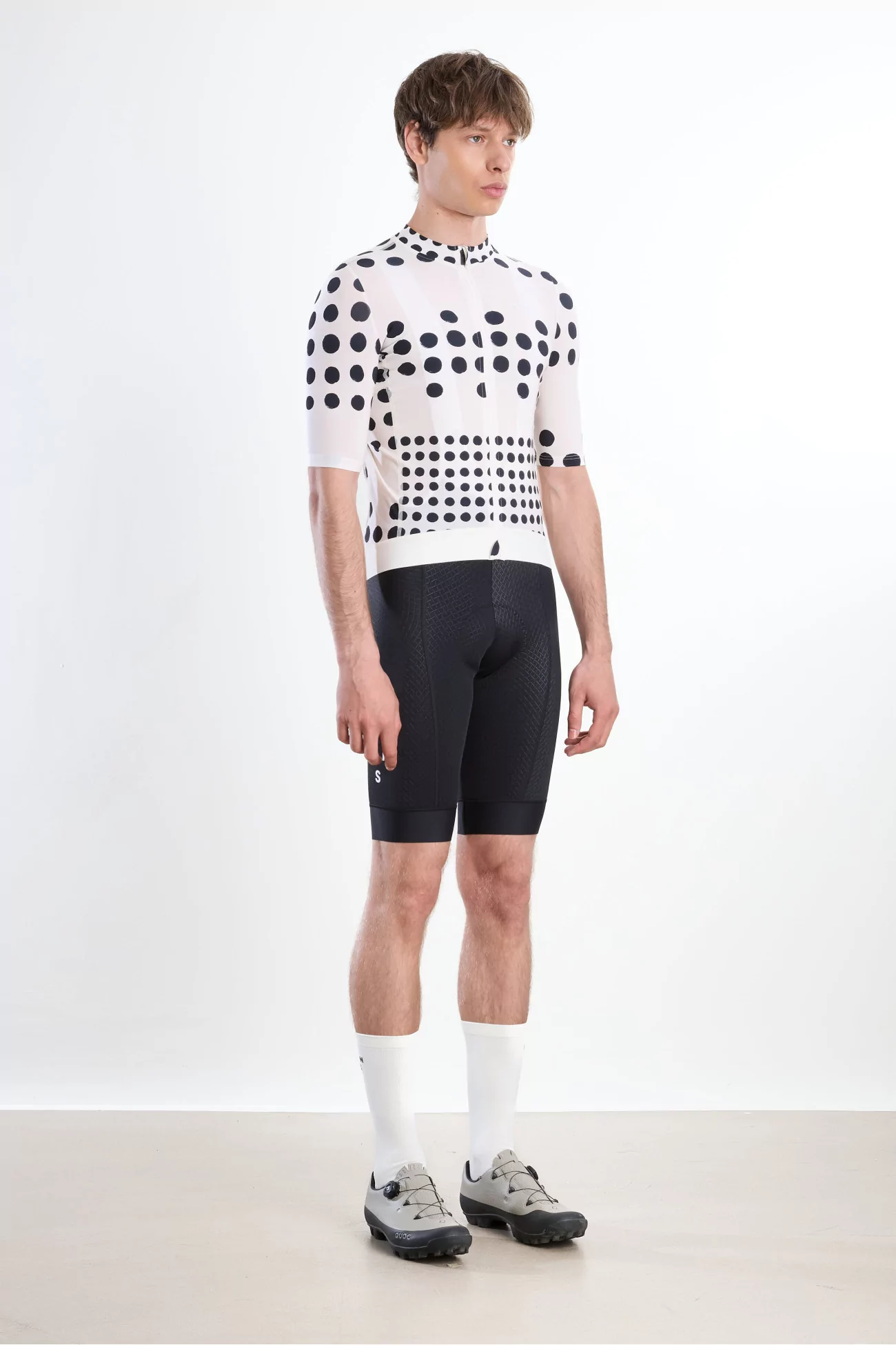 Essential Cycling Jersey – Dot Off White | Centre Commercial